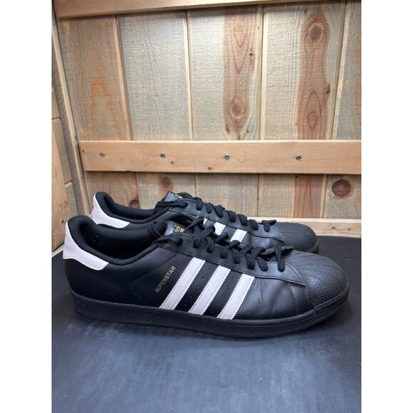 Adidas Superstar Superstar ADV Shoes Mens Size 20 Black/White Leather Shoes main image 7